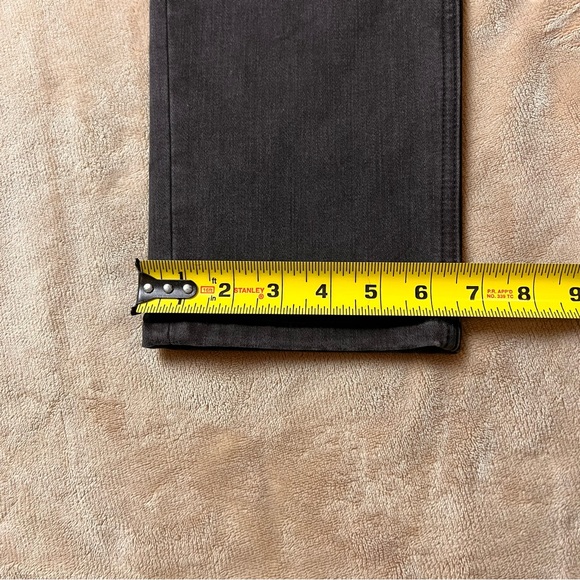 TOTEME Faded Black High-Rise Classic Straight Leg Slim Fit Jeans - Size 30 - Picture 12 of 13